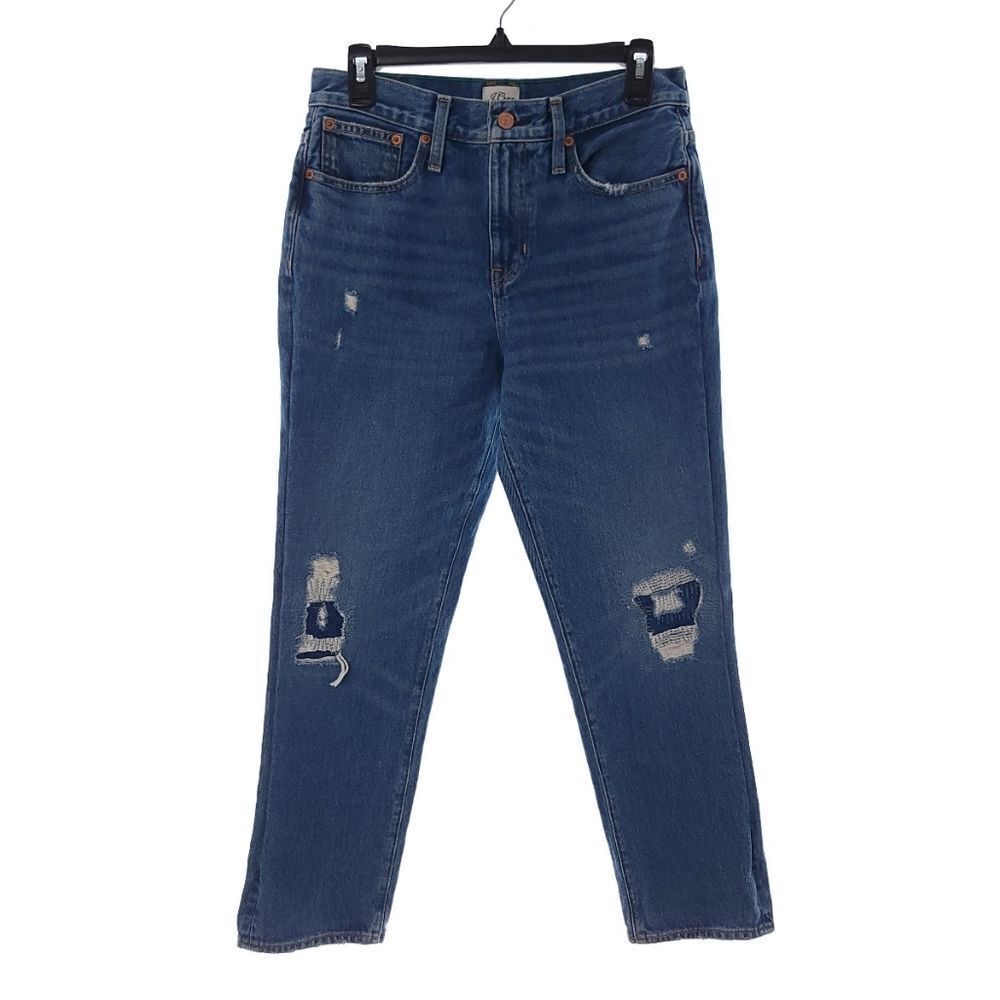 J. Crew Re-imagined Slouchy Boyfriend Distressed Jeans Womens Size 26 AV758